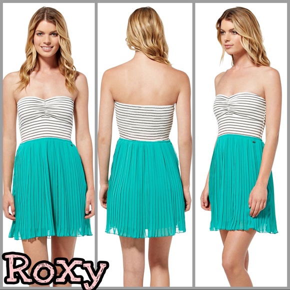Roxy | One Day Soon Strapless Summer Dress SZ S - Picture 1 of 8